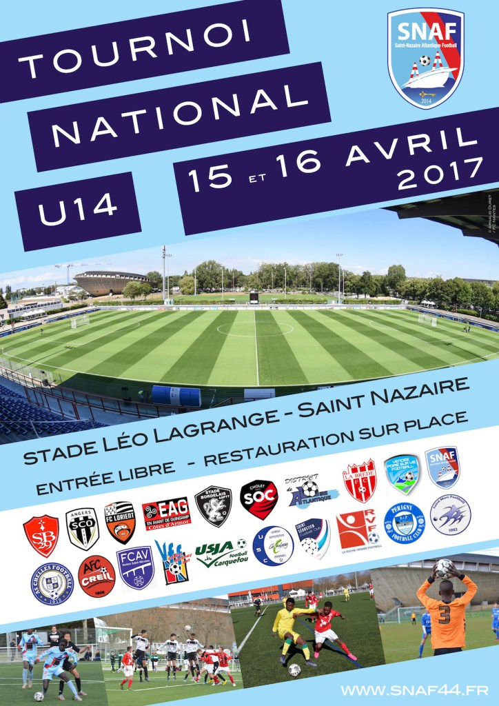 Affiche tournoi national u14 snaf 2017